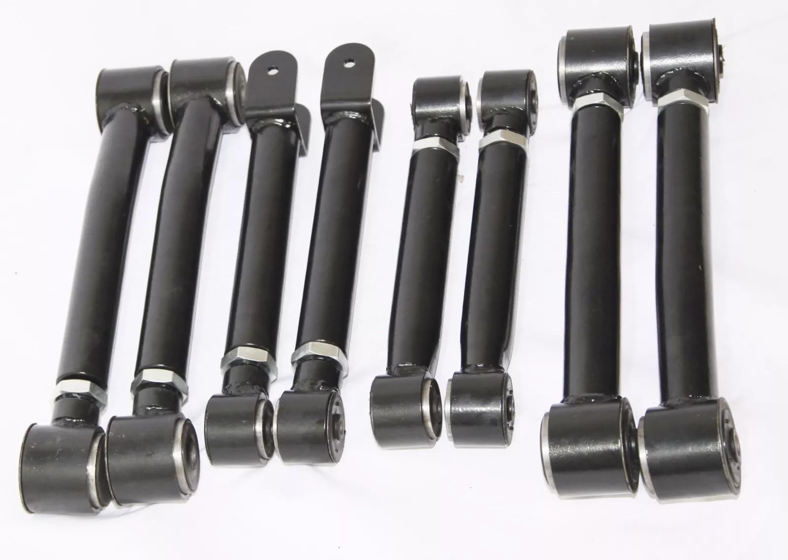 Adjustable Upper Lower Control Arm 2007-2018 Wrangler 4WD/2WD Black 8pc