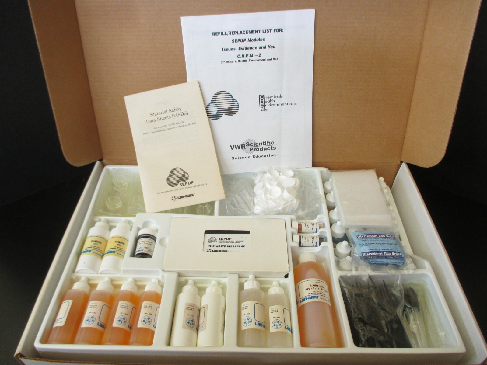 SEPUP Lab-Aids Investigating Hazardous Material Science Education