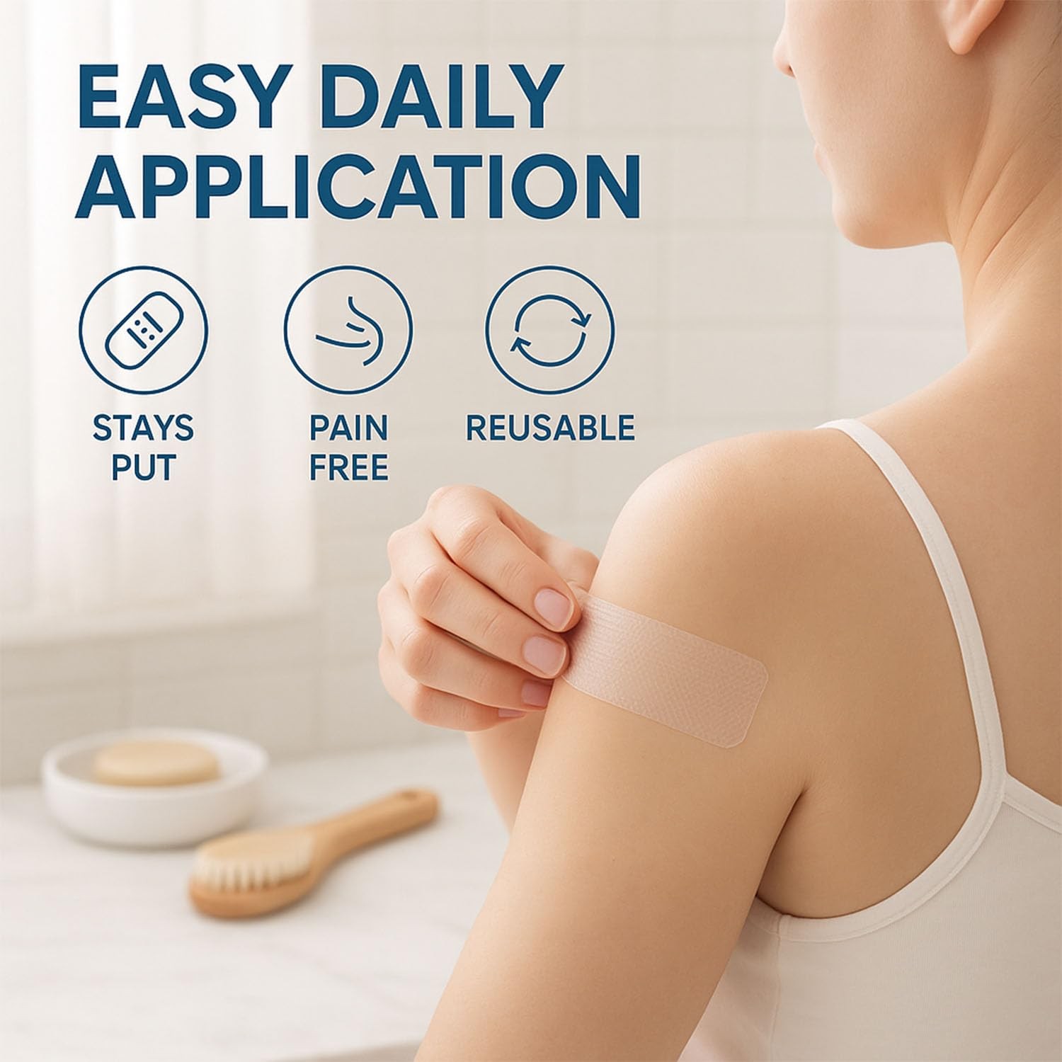 Medical Grade Silicone Scar Tape Advanced 1 pack, Beige Improved Formula