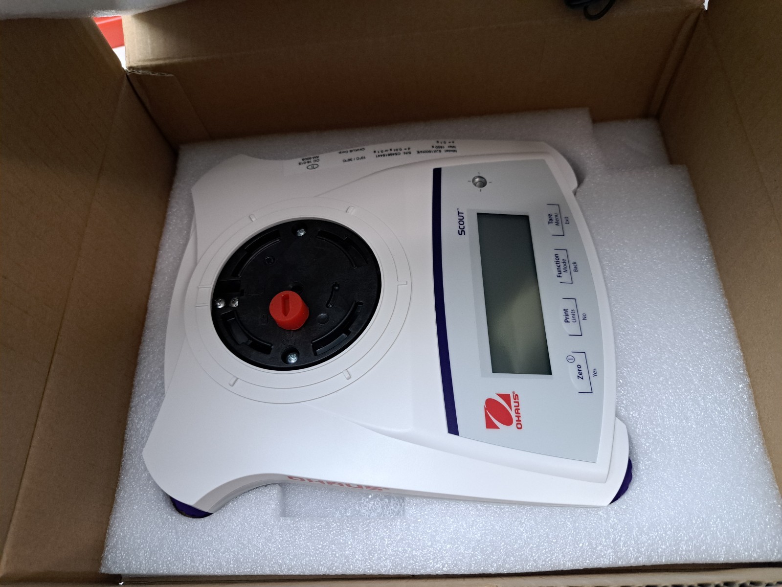 Ohaus Scout SJX1502N/E Portable Balance 1500 g Class II Legal‑for‑Trade