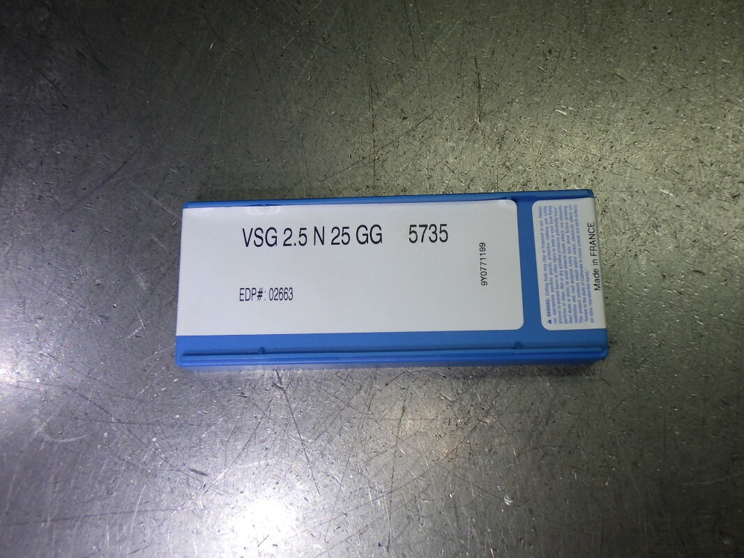 Valenite Carbide Grooving/Parting Inserts QTY10 VSG 2.5 N 25 GG 5735 (LOC2083A)
