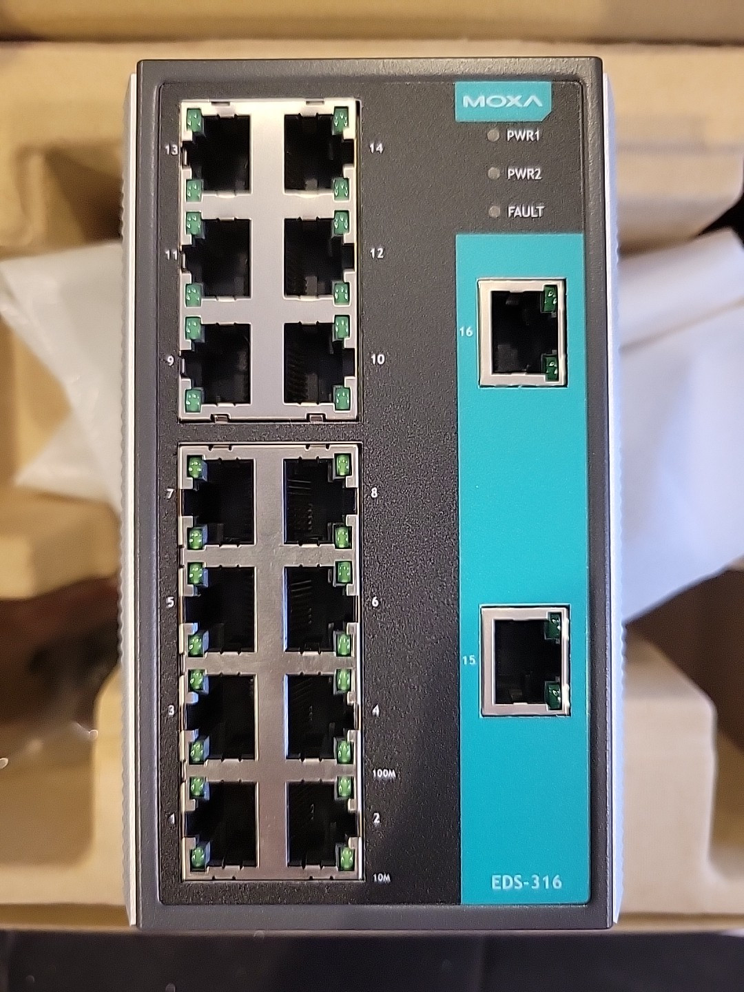 BRAND NEW Moxa EDS-316 Industrial Ethernet Switch FAST FREE SHIPPING USA