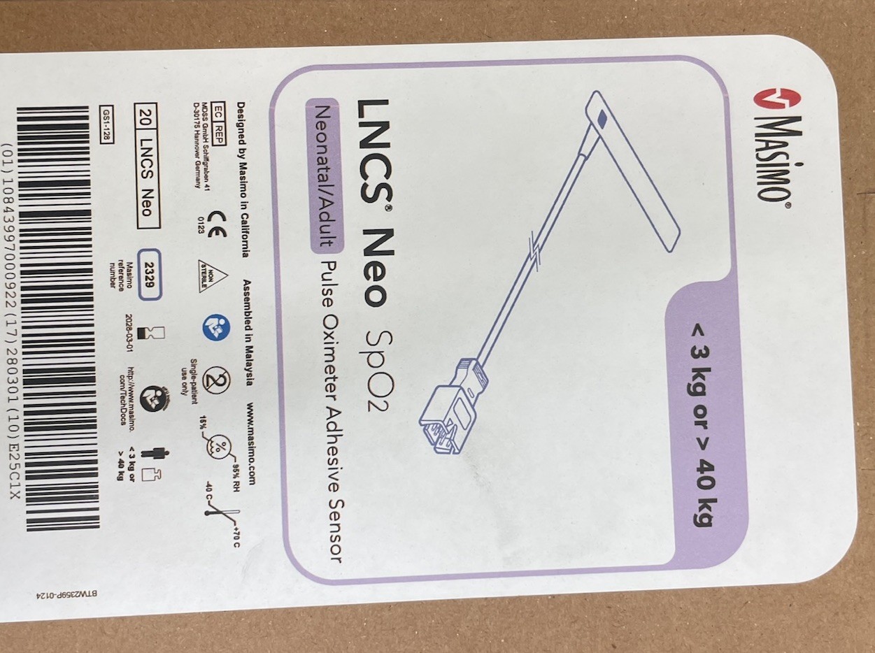 Masimo 2329 LNCS Neo Adult/Neonatal SP02 PulseOximeter