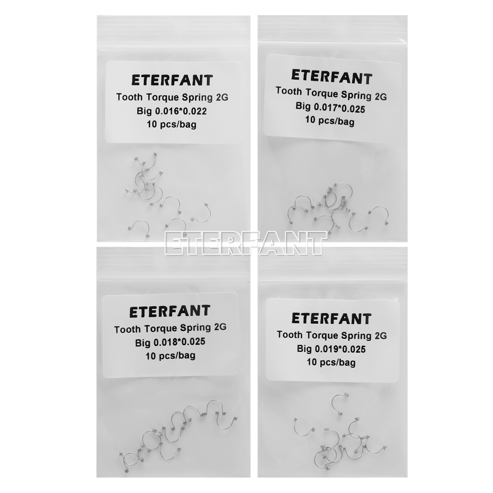 10Pc/Pack ETERFANT Dental Ortho Anterior Teeth Torque Springs Small/Medium/Large