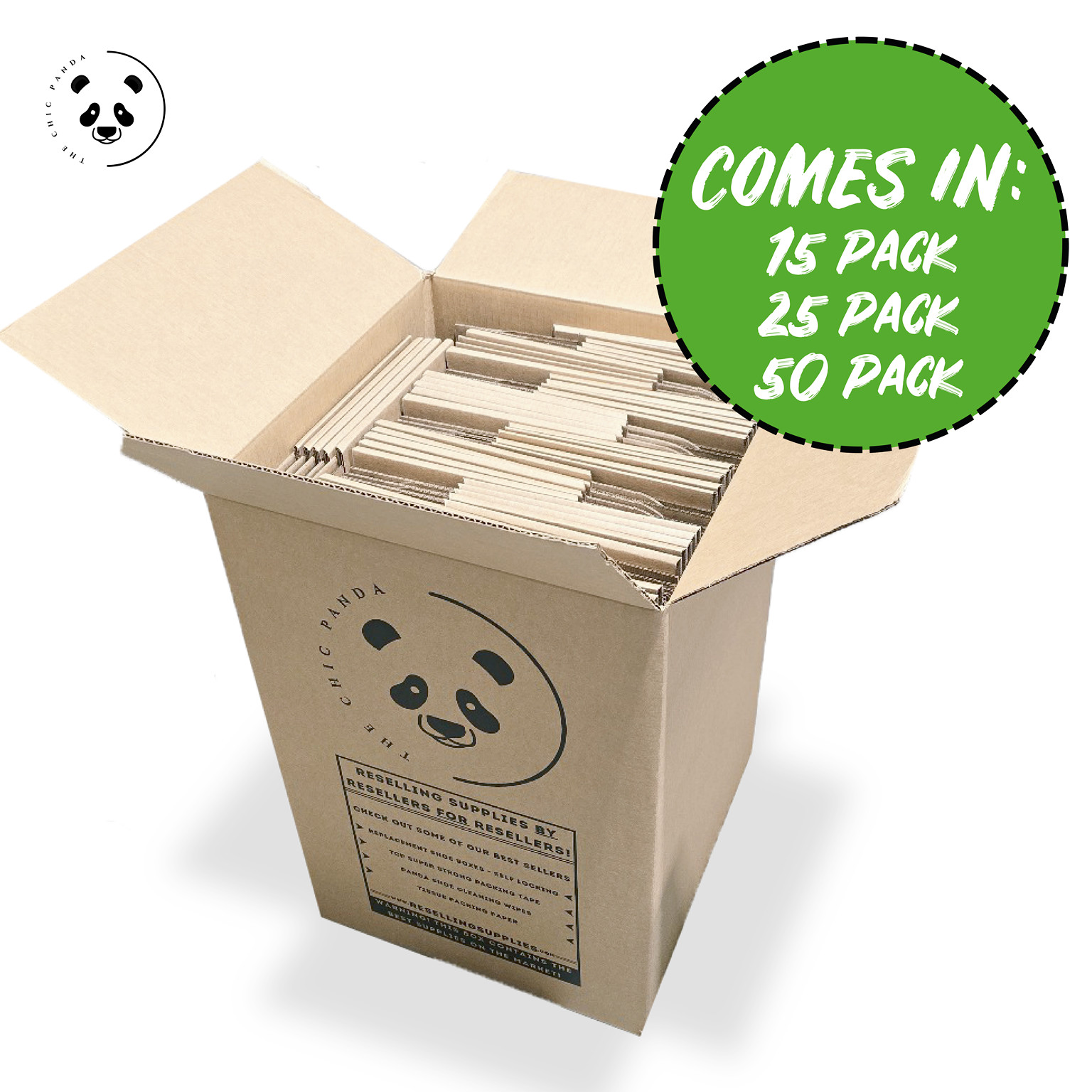 (Large Size) Blank Shipping and Replacement Shoe Box – 14.625″ X 9.50″ X 5.125″