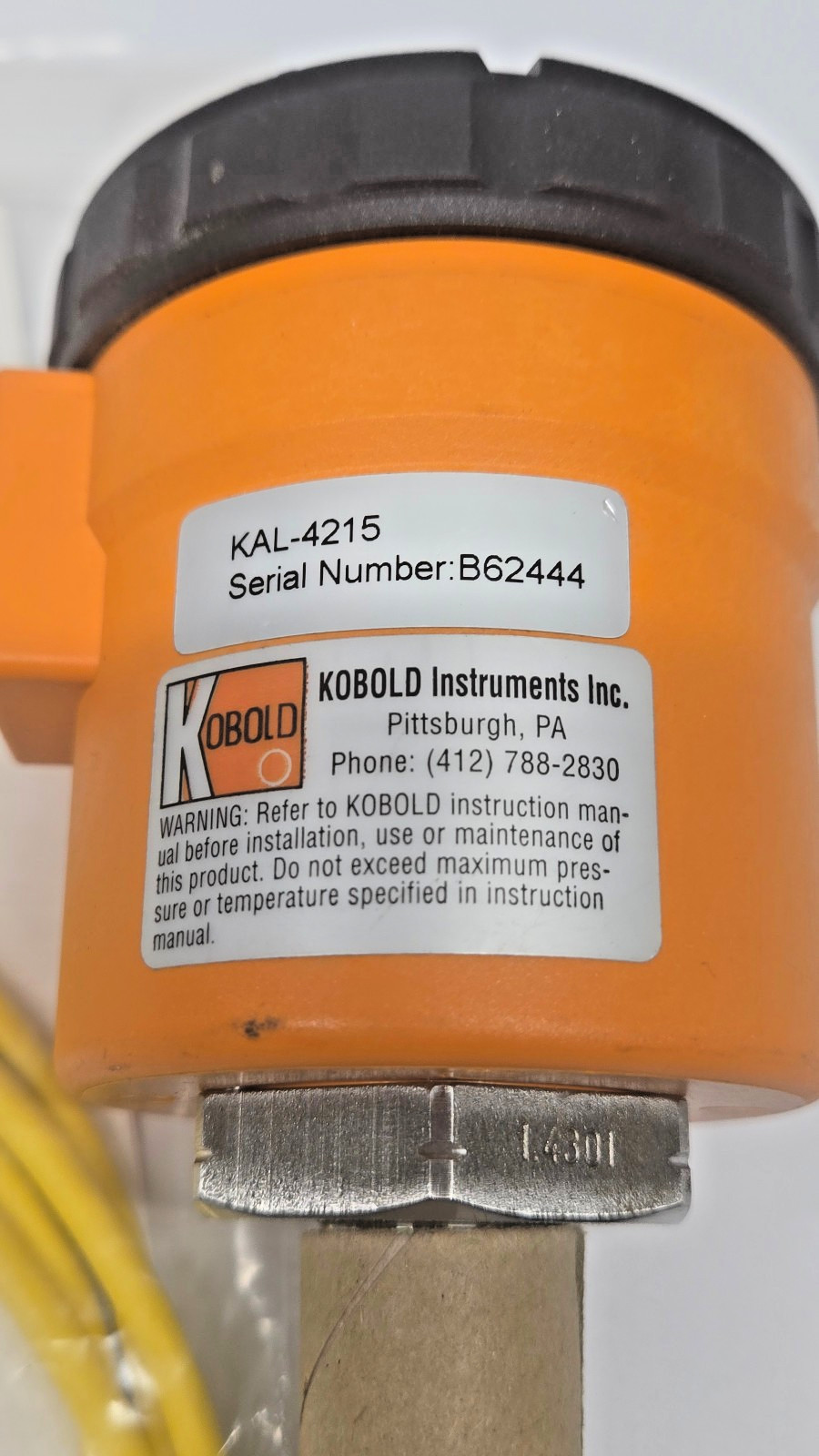 NEW KOBOLD KAL-4215 THERMAL FLOW SWITCH KAL-K KAL4215 *WITH CABLE