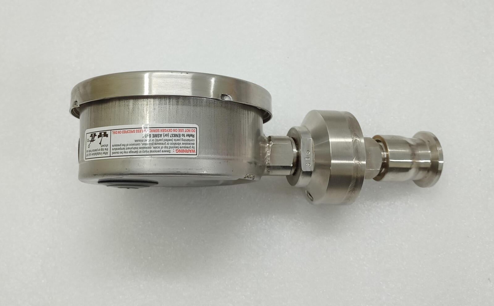 Baumer Pressure Gauge 0 TO 100 PSI 1155PG140012