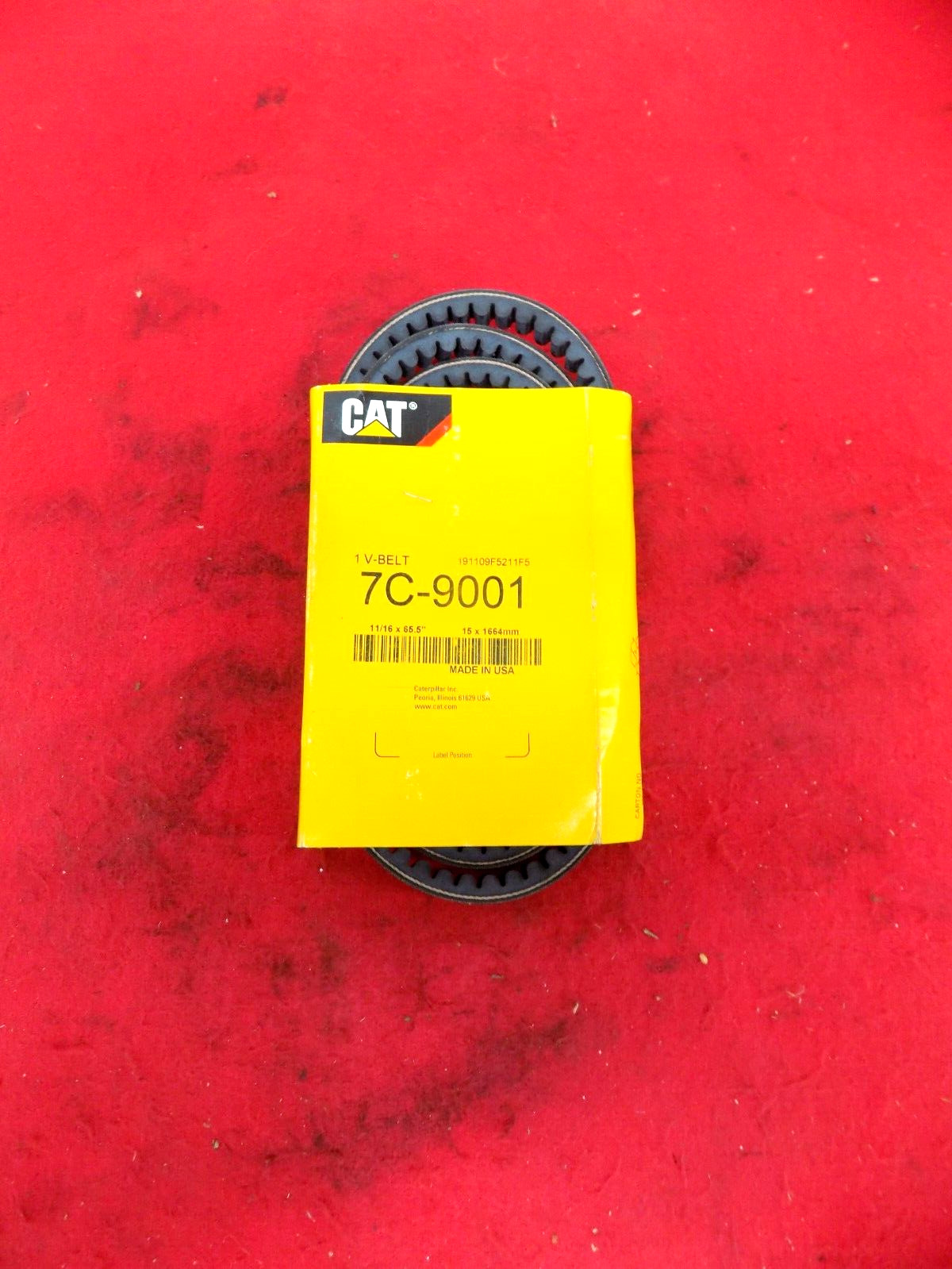 GENUINE CAT COGGED V BELT 15.9 mm (0.63 in)