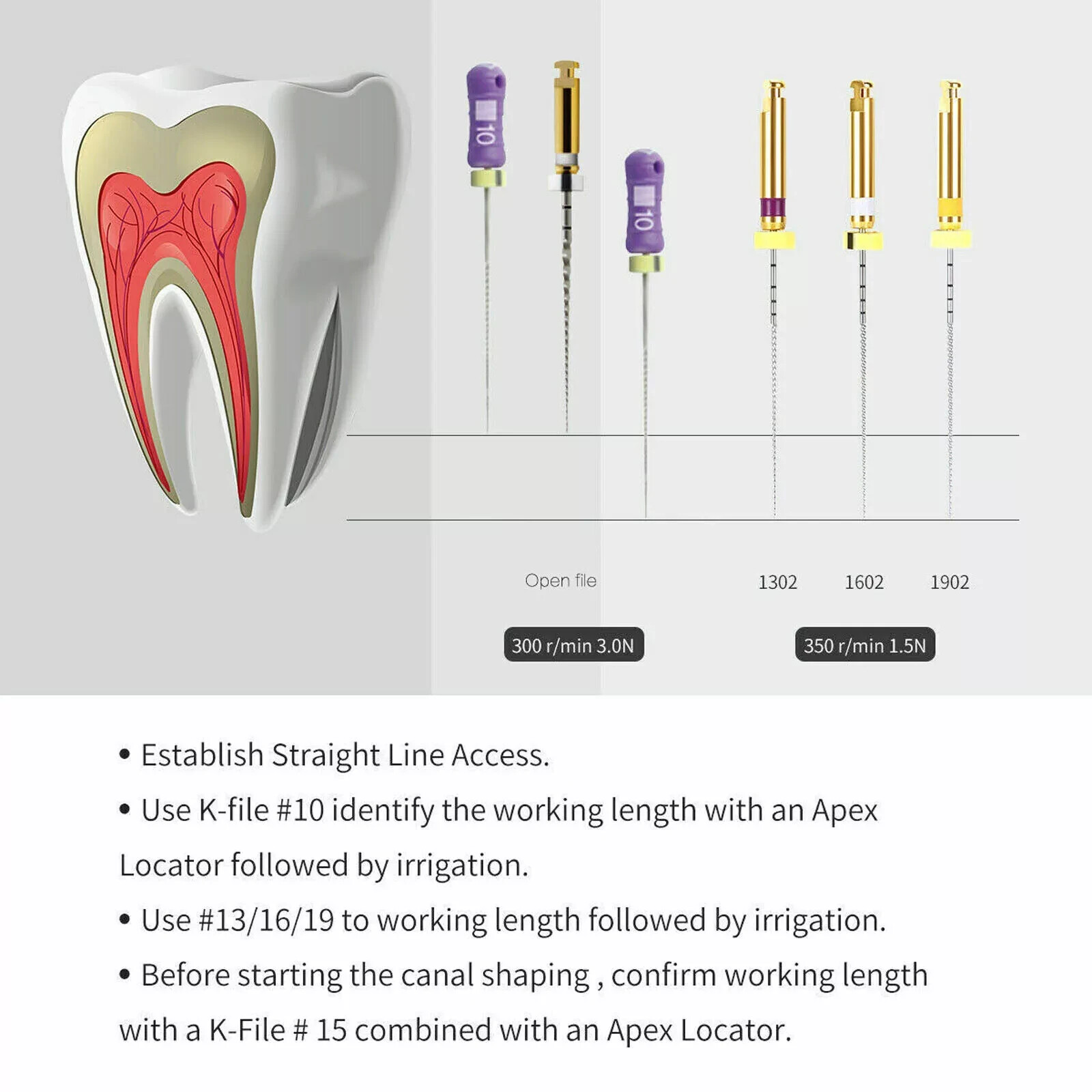 5 Box Dental Nickel Titanium Alloy 135℃ Autoclavable Endo Rotary NiTi Root Canal