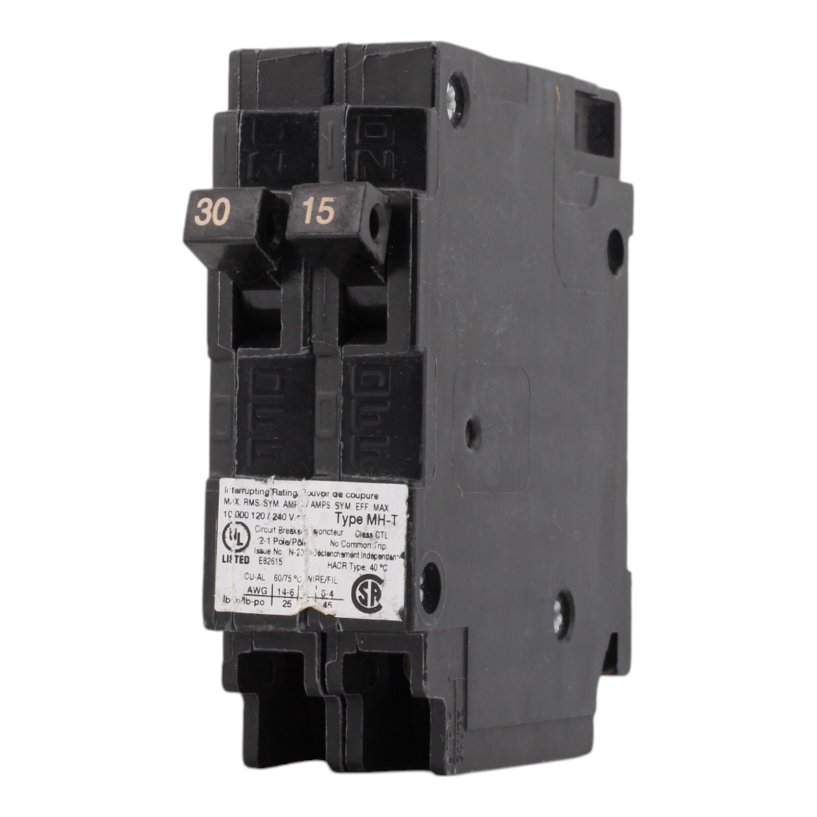 NEW Murray MP3015 30/15A 120V 2-Pole Duplex Circuit Breaker Thermal Magnetic