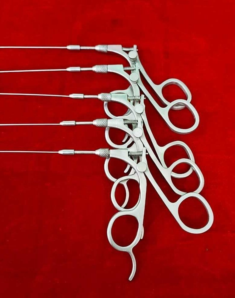 Hysteroscopy Semi Rigid Scissor 5fr 40cm Reusable Surgical Instruments – 5pc