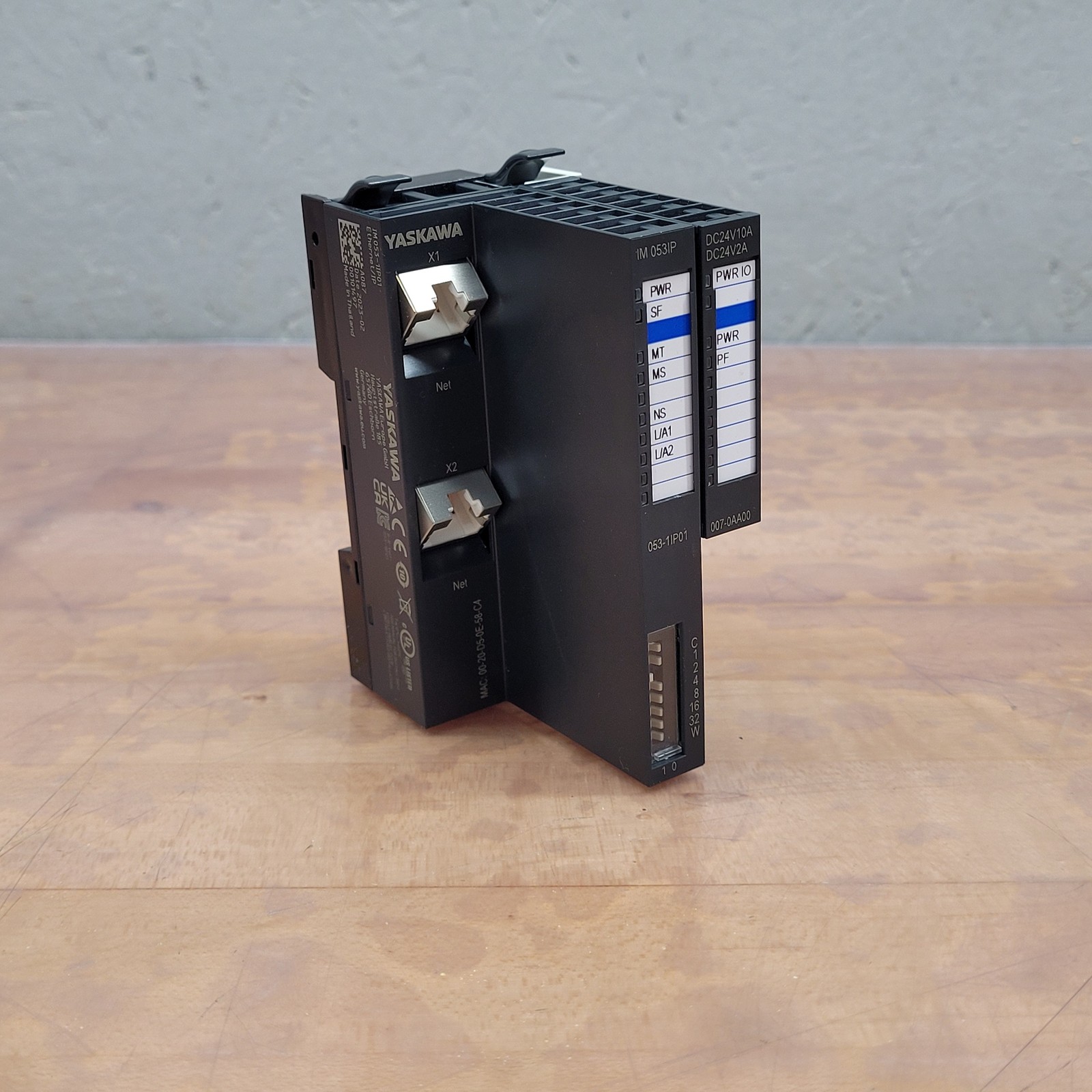 YASKAWA 053-1IP01, Interface Module, Ethernet/IP I/O, 24V – USED