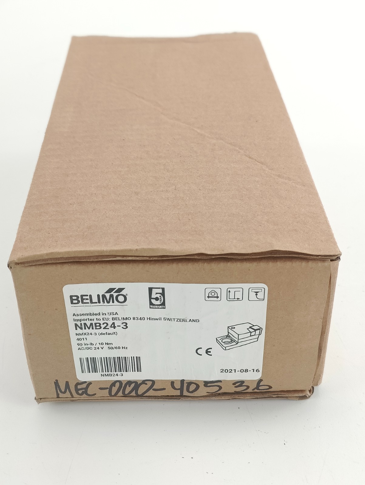 NEW Belimo Direct Coupled Damper Actuator NMB24-3