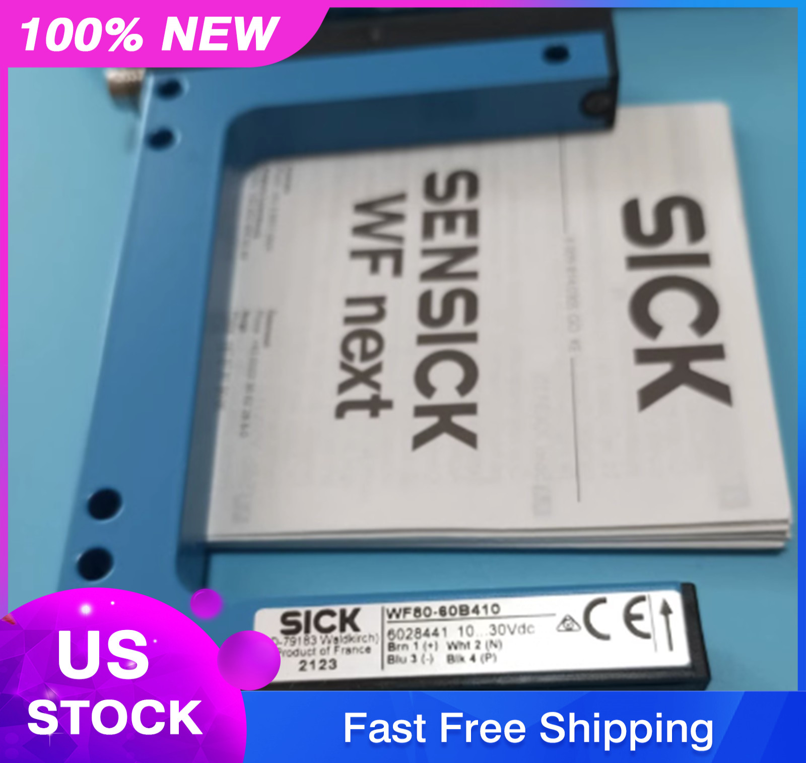 New One SICK WF80-60B410 Slot Photoelectric Switch WF8060B410 Expedited Shipping