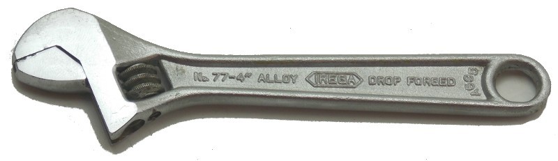 Rare Irega 4″ Crescent Adjustable Wrench No. 77-4″ Made in Spain Lightly Used