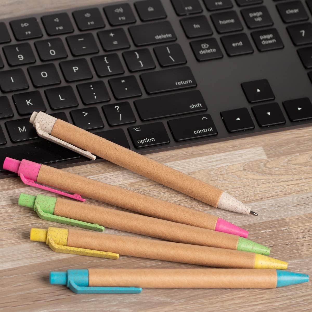 Simply Genius Bulk Retractable Ballpoint 1 Count (Pack of 100), Multicolor