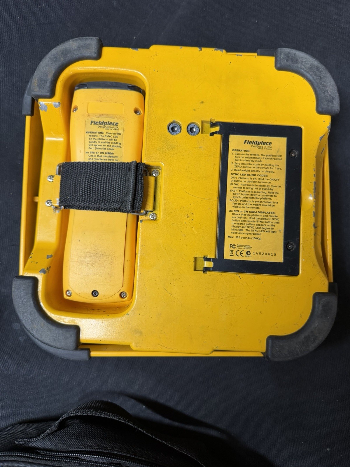 Fieldpiece SRS2 Wireless Refrigerant Scale 220lb 100kg Cap w/ Remote