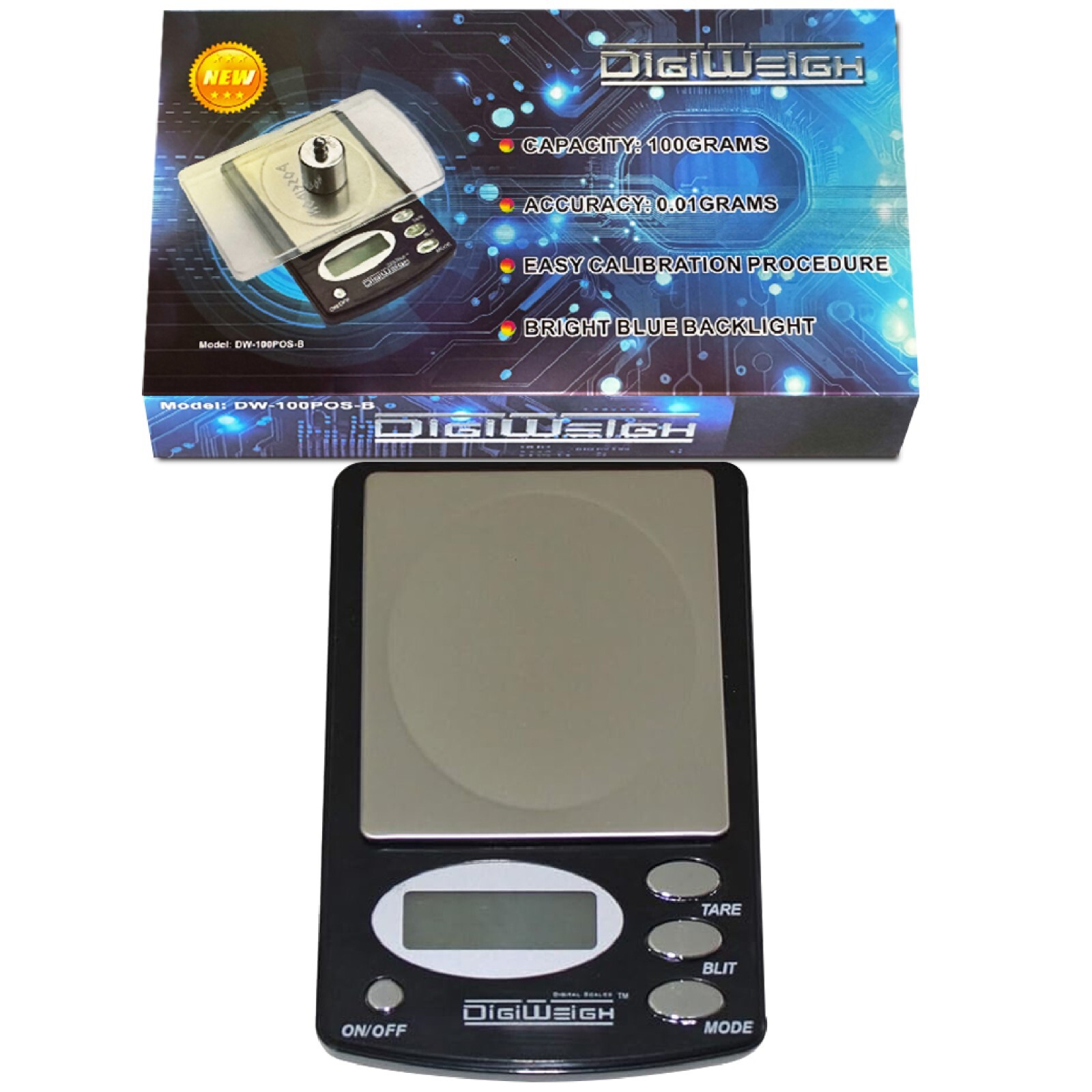 100g x 0.01g Accuracy Digital Scale Jewelry Balance Weight g/oz/ozt/dwt Reload