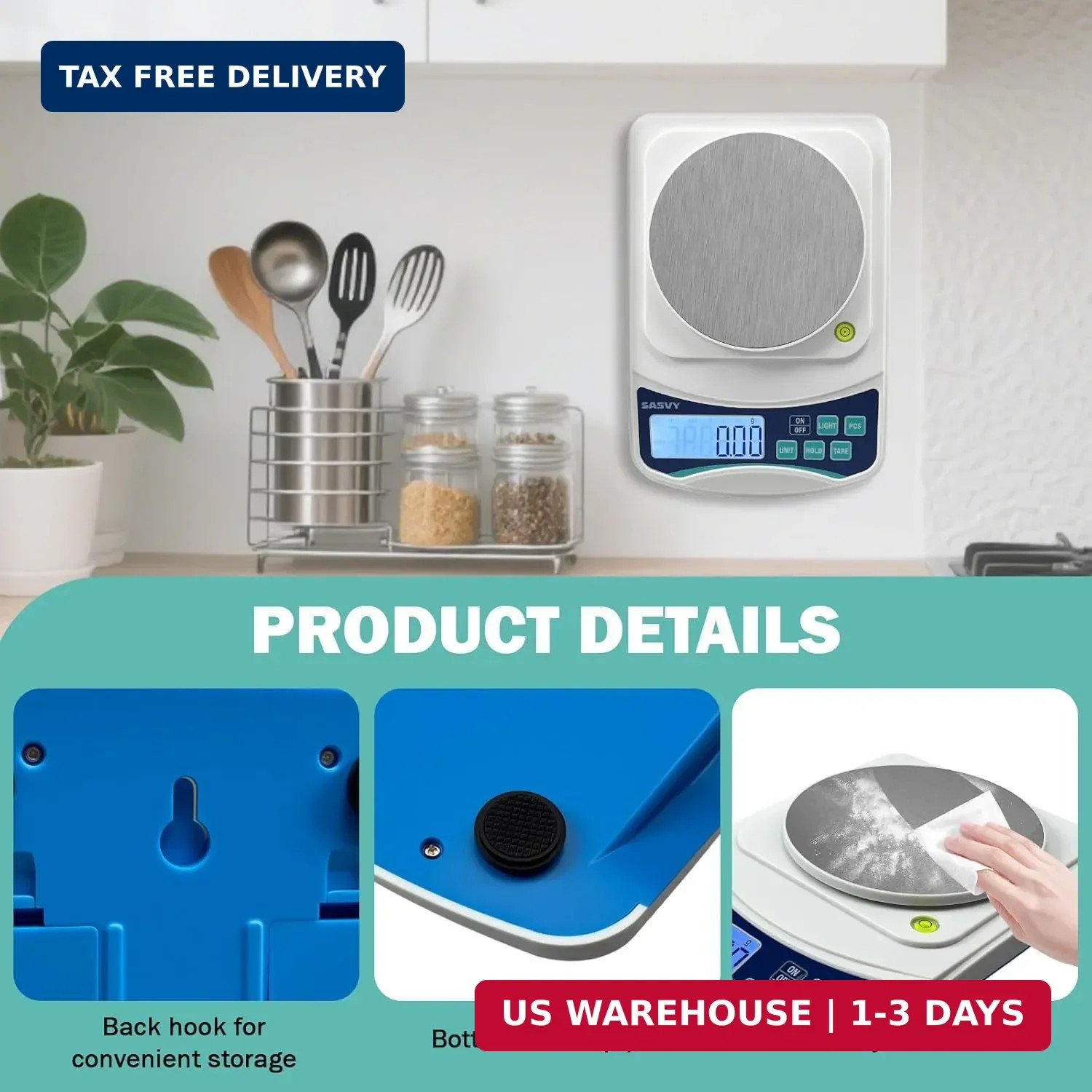 Digital Lab Scale 1000g x 0.01g oz/g/ct/DWT/tl/gn/ozt Precision Electronic Scien
