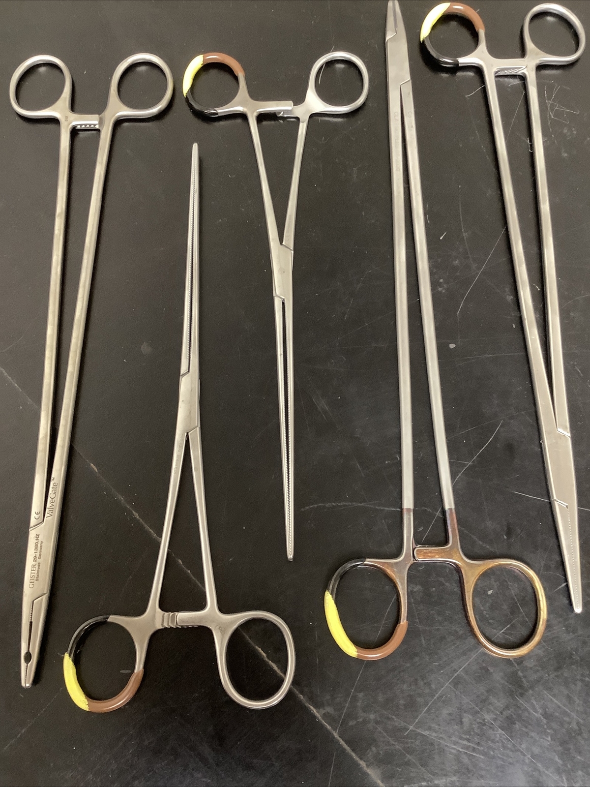 Lot Of 10 Needle Holders V. Mueller/Codman/ValveGate Straight Teeth