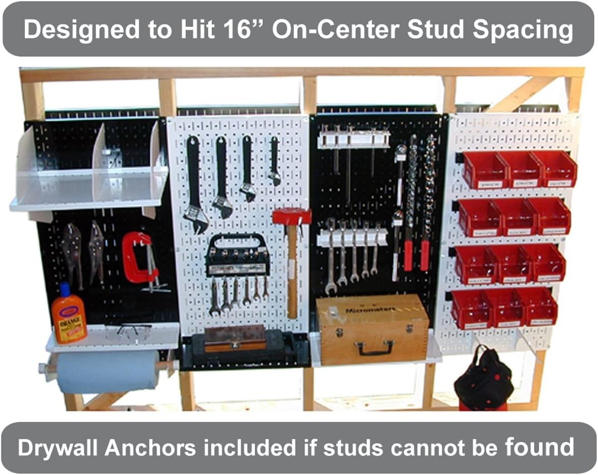 30-P-3232R Red Metal Pegboard Pack
