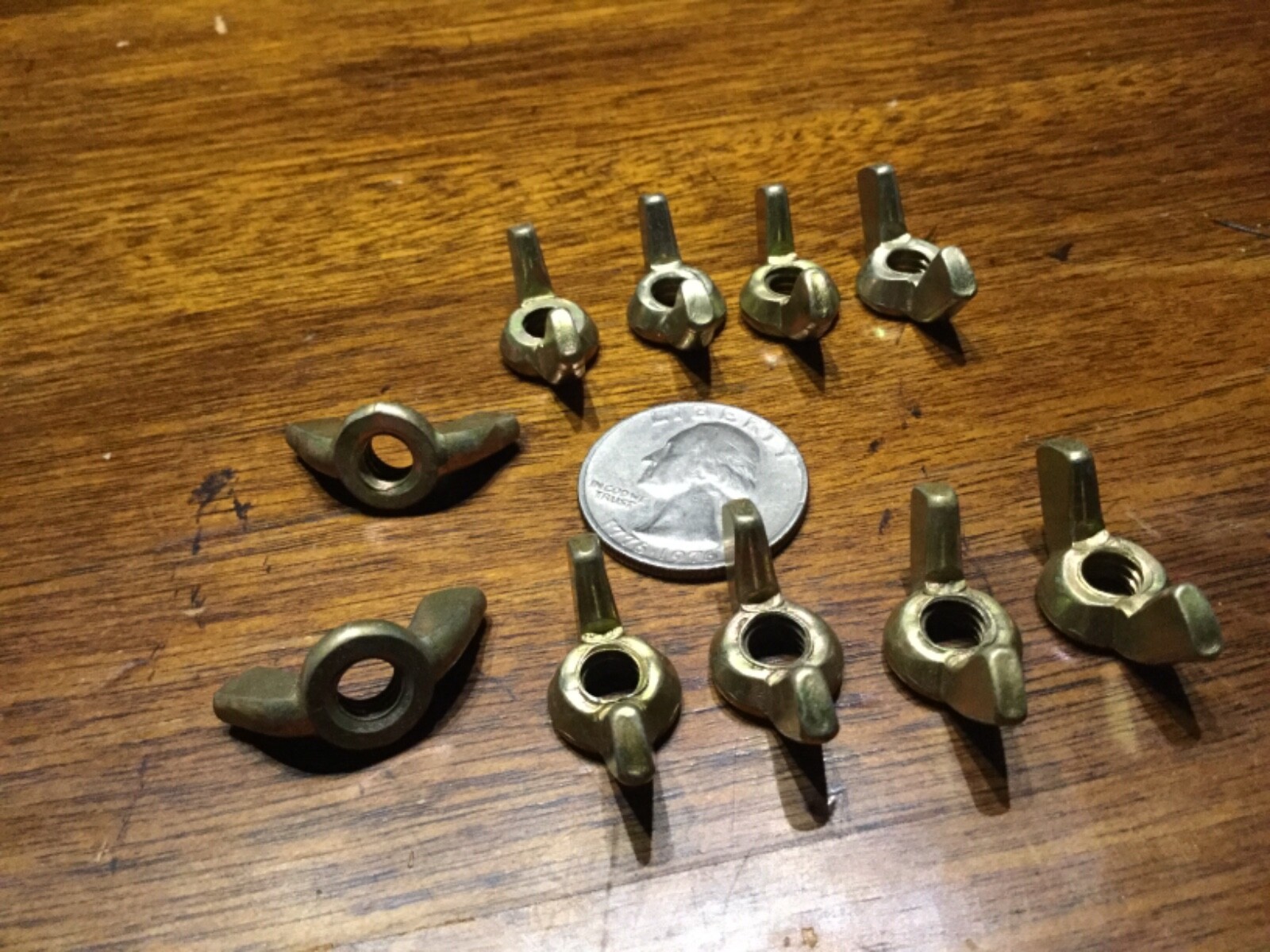 10 forged military grade aircraft steel 1/4-20 1/4 20 threaded wing nut FFN845