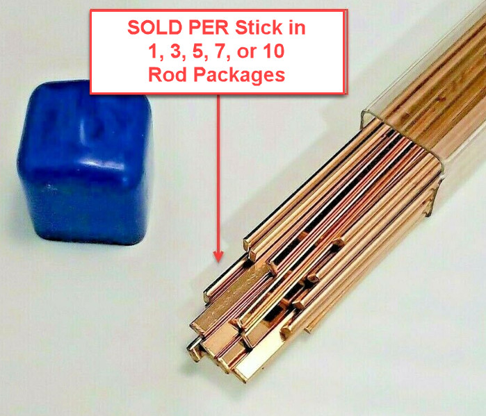 15% Silver PhosCopper Brazing Rod Flat | BCuP-5 | 1/8″ x 0.05″ x 20″