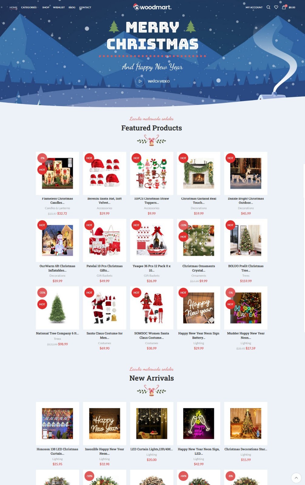 Christmas & Holiday Gift Shop Website, Affiliate / Drop Shipping/ eCommerce