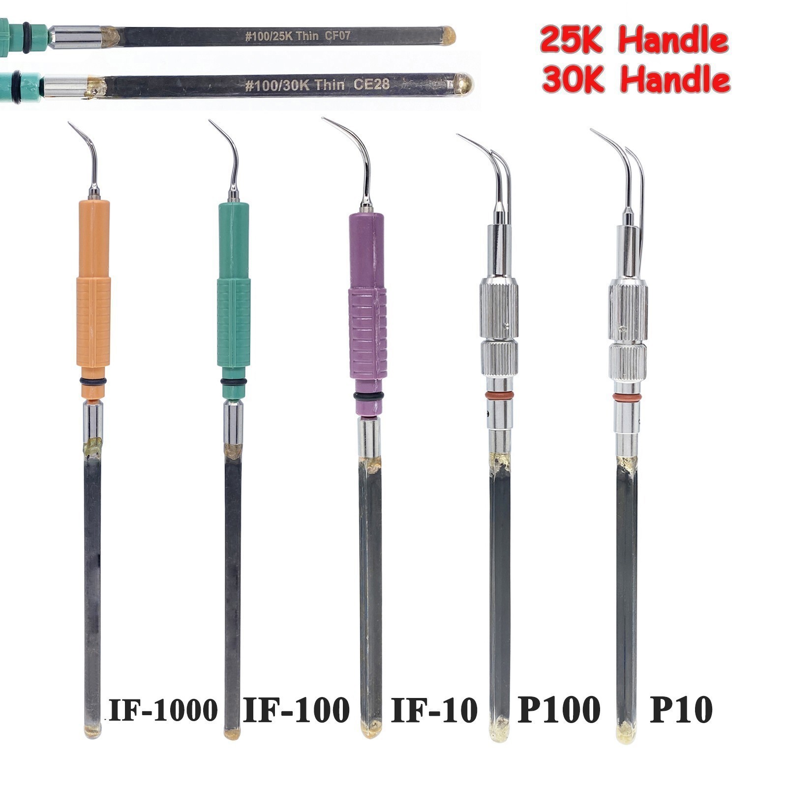 ALL Inserts IF10 IF100 IF1000 P10 P100 Scaler Tip Dental Insert 30K/25K Tips