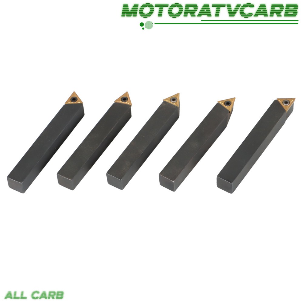 ALL-CARB 5 Pack 3/8″ Carbide Indexable Turning Tool Bit With Carbide Inserts