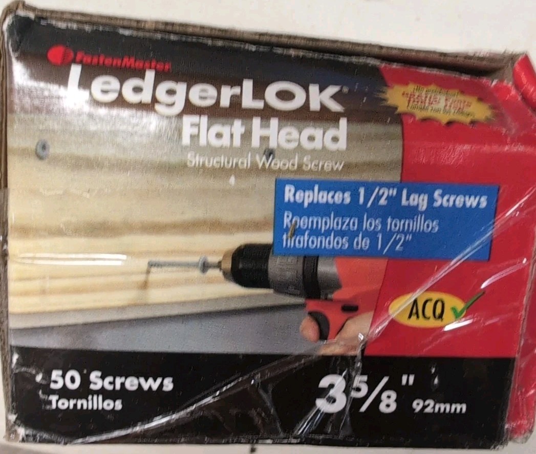 FastenMaster LedgerLok 3-5/8 Flat Head Wood Screw-Box of 50 (F)