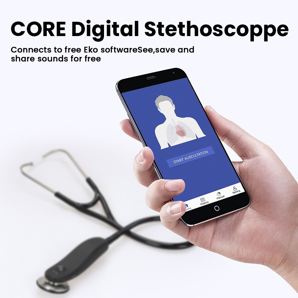 Digital Bluetooth Wireless Electronic Stethoscope for Clinic Hospital Home