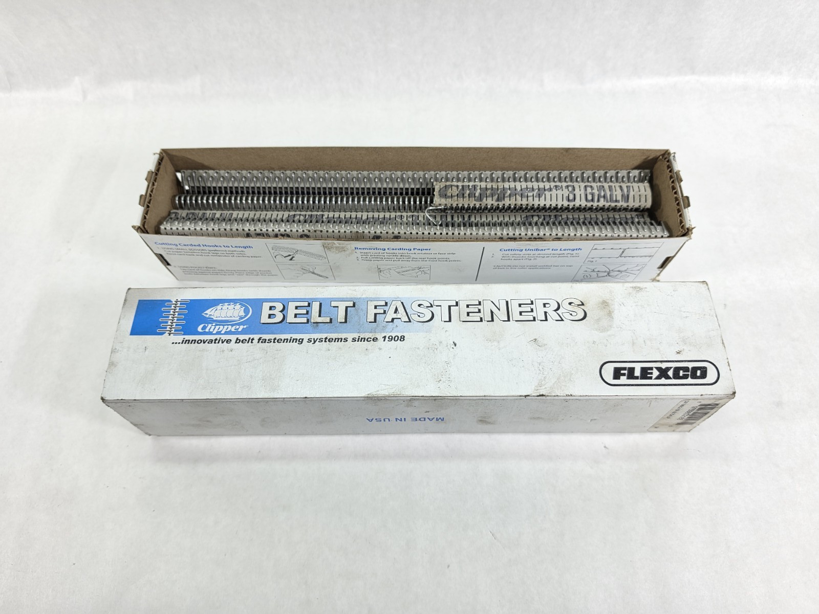 NEW Clipper 3G NY Galvanized Belt Fasteners 12″ (300mm) NyloSteel NOS