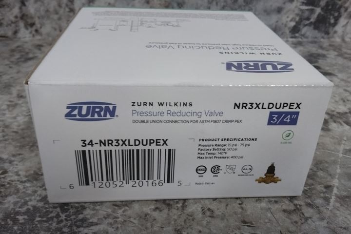Zurn Wilkins 34-NR3XLDUPEX 3/4 In Inlet/Outlet Water Pressure Reducing Valve