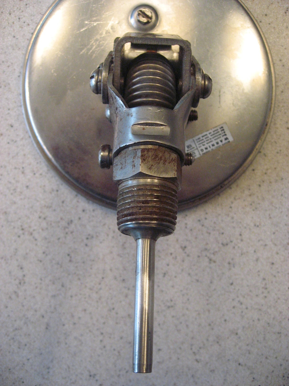 Ashcroft 90-Degree 5″ Dial Temperature Gauge from 0 – 250 Degrees Fahrenheit