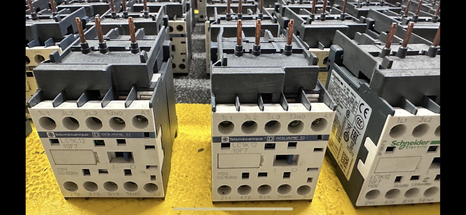 Lot of 85 Schneider Electric TeSys K IEC Contactor 3-Pole 20A 110V mixed