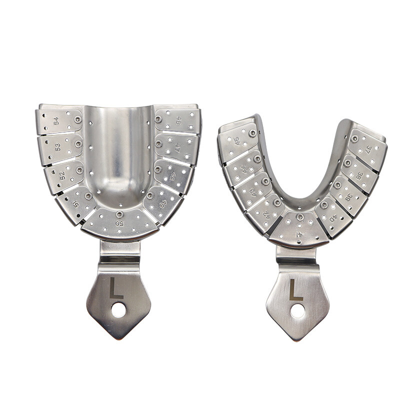 L-M-S Dental Impression Detachable Tray for Implant Analogues Upper & Lower Pair