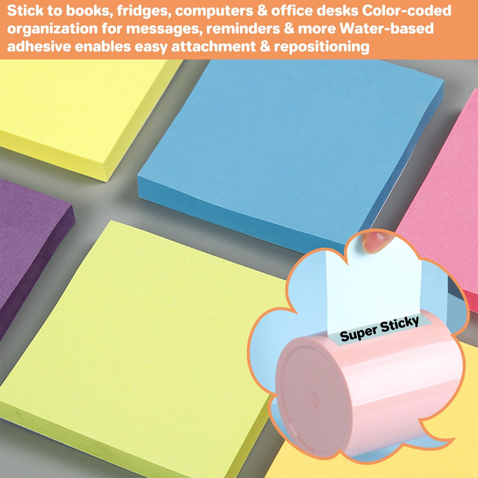 Post It Notes Pop-up, Sticky Notes, 3×3 Inches, 9 Pads, Bright Colors Self-st