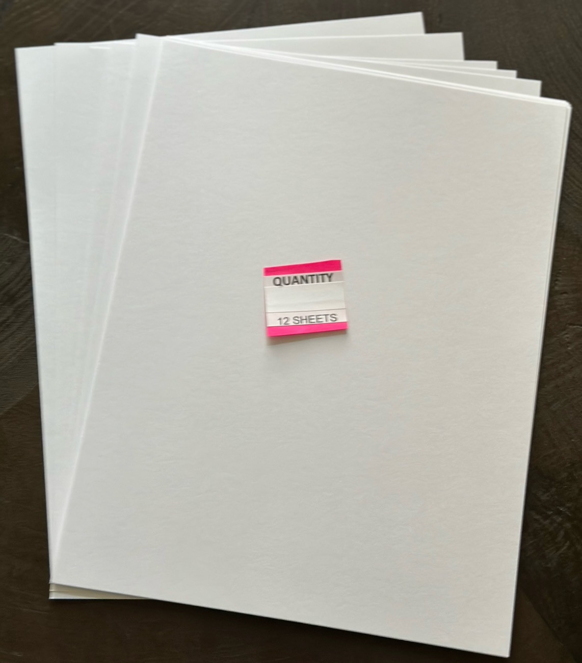 8.5″ x 11″ CARDSTOCK 110 lb PAPER WHITE – 12 SHEETS – NEW Staples Brand