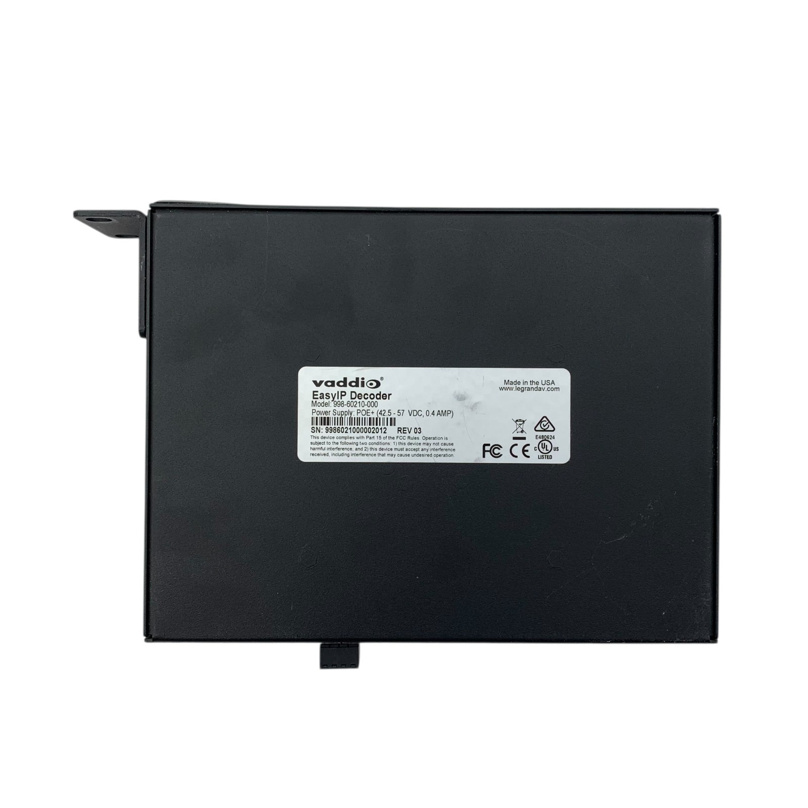 Vaddio EasyIP Decoder | 998-60210-000 |