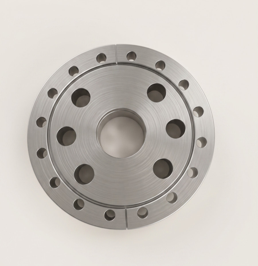 DN100CF 6″ Multiport Flange | 2.75″ CF Raised Center + 6x 1.33″ Ports | MDC x