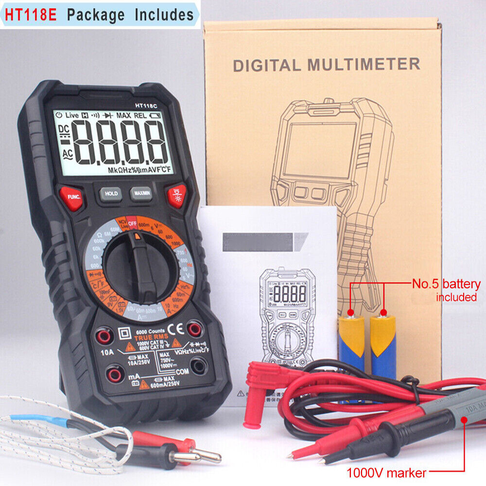 High Precision Digital Multimeter Voltmeter AC DC Ammeter Ohmmeter Meter Tester