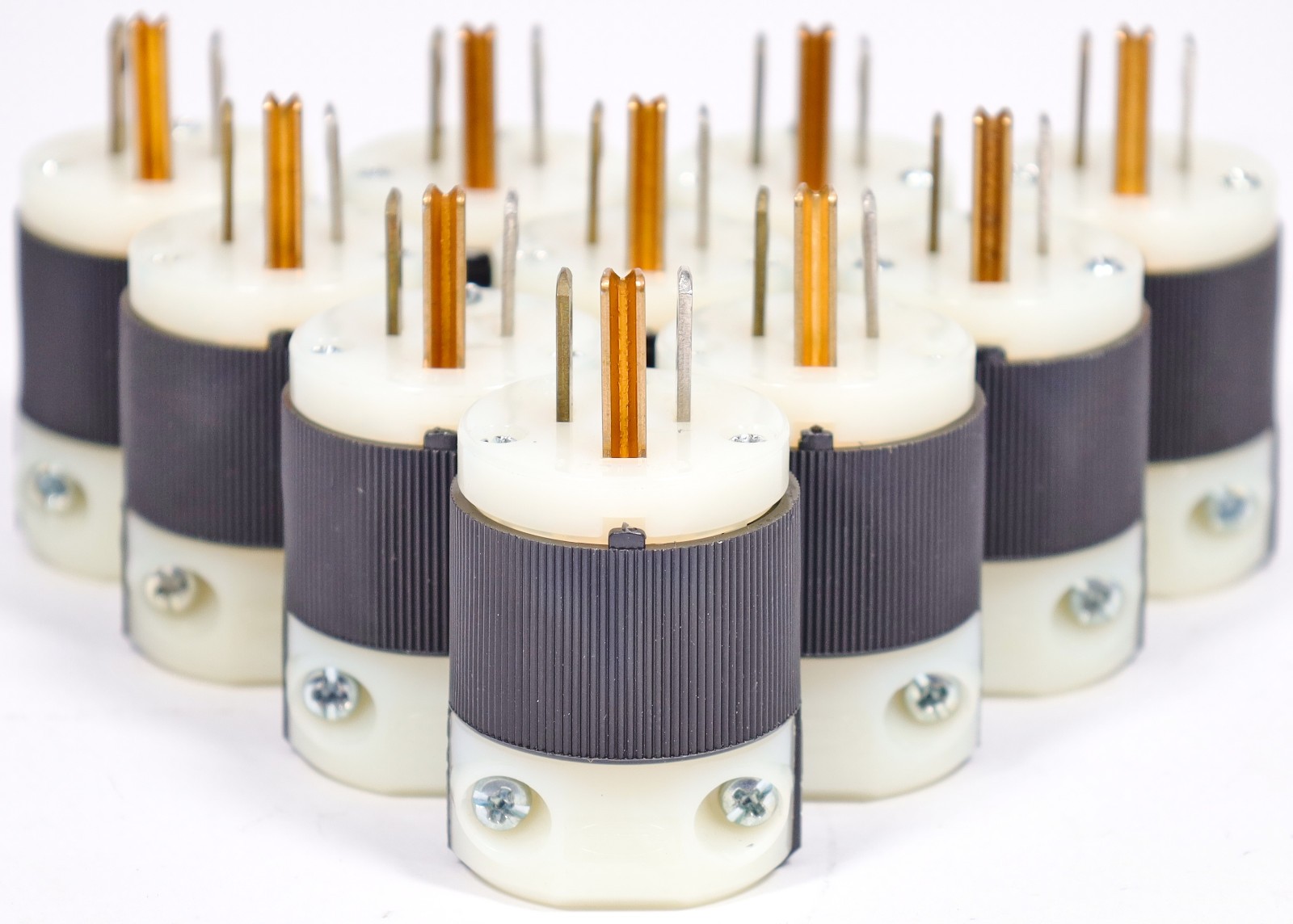 (Lot of 10) Hubbell HBL5266C AC Male NEMA 5-15P 15A 125V Plug