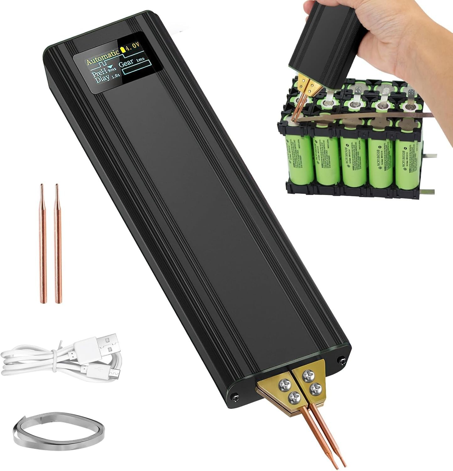 NEW Battery Spot Welder 5000mAh Battery Portable Spot Welder for 18650, 26650