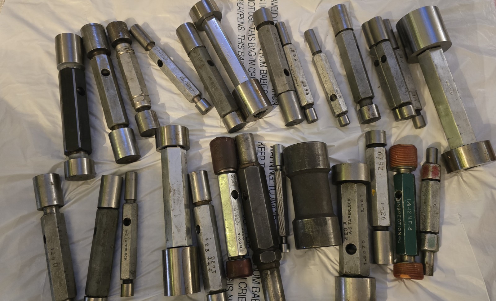 Lot of 27 CL Z PIN PLUG GAGE GO NO GO Mostly .5 to 1 inch FREE SHIP 260115