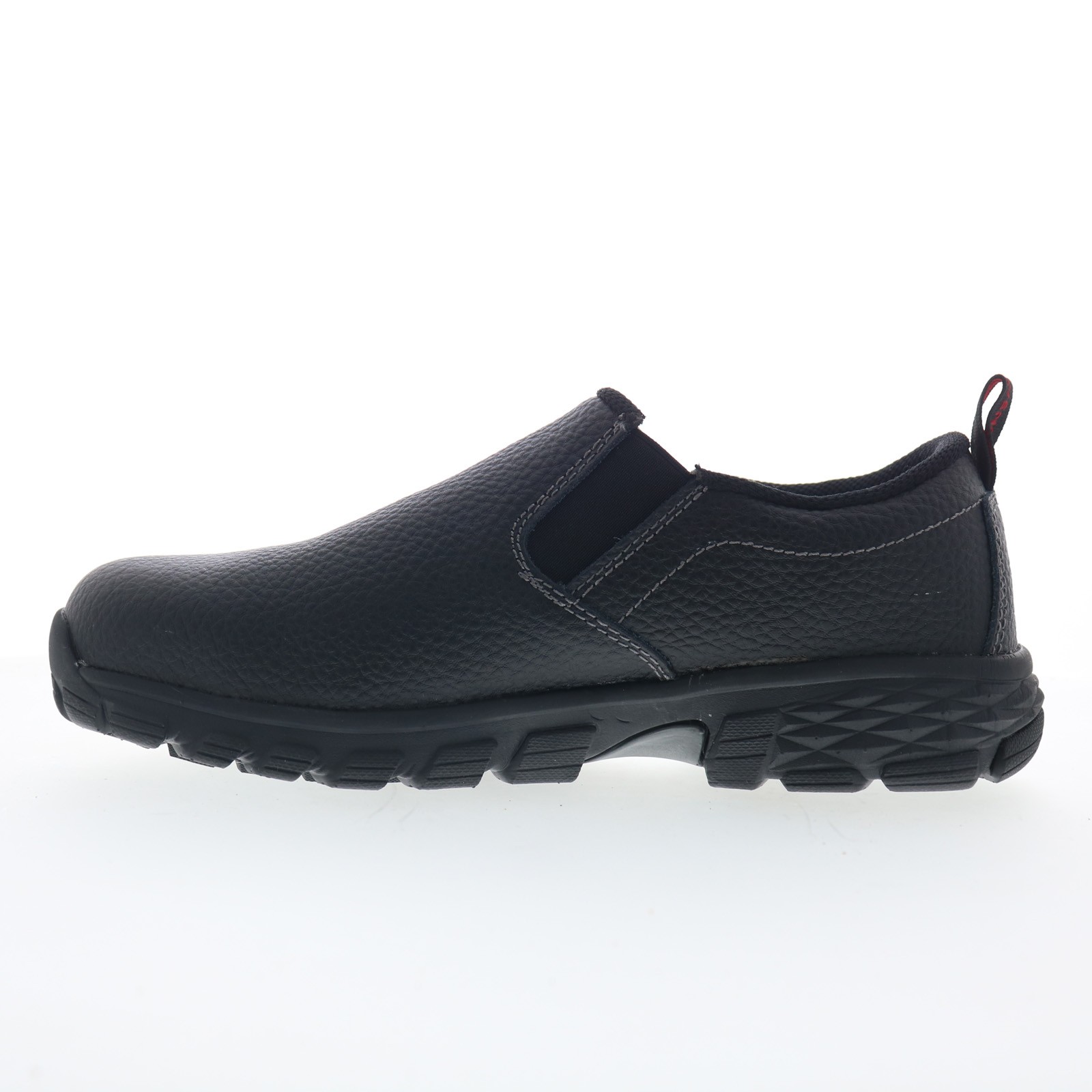 Avenger Flight Slip-On Alloy Toe A7001 Mens Black Wide Work & Safety Shoes