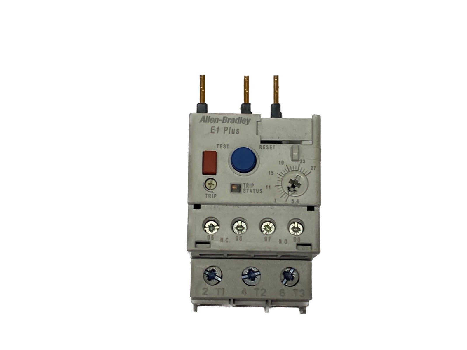 USED Allen Bradley E1 Plus 5.4-27A Class 10 Overload Protection Relay 193-ED1EB