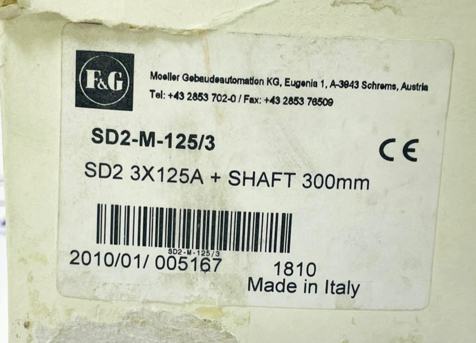 F&G SD2-M-125/3 Switch Disconnector 125A 3 Pole