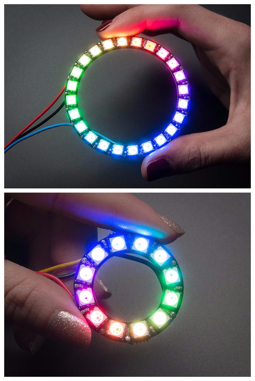 Adafruit NeoPixel Ring – Multiple Sizes