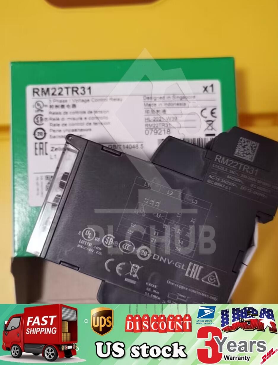 RM22TR31 3-Phase/Voltage Control Relay 200-240VAC In Box US Free TAX